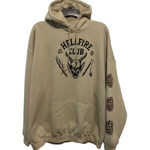 Stranger Things Netflix Men's Hoodie Size XL "Hellfire Club" Casual Heavy
